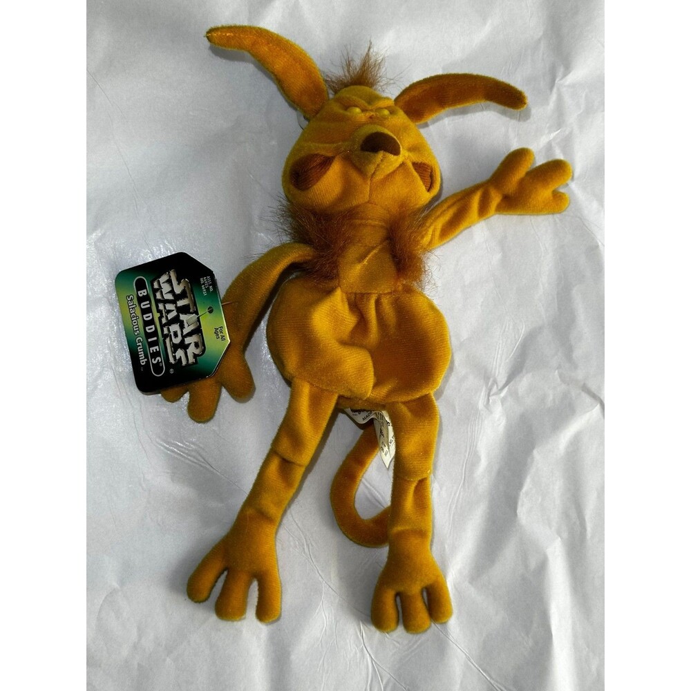 Vintage Star Wars Buddies Salacious Crumb Bean Bag Plush Kenner 1997 New W/ Tags